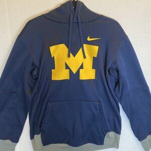 Michigan Wolverines Nike Dri Fit Hoodie Sweatshirt Men's Medium